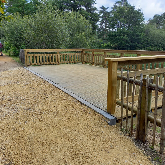 Ponton en bois de 9x4 m