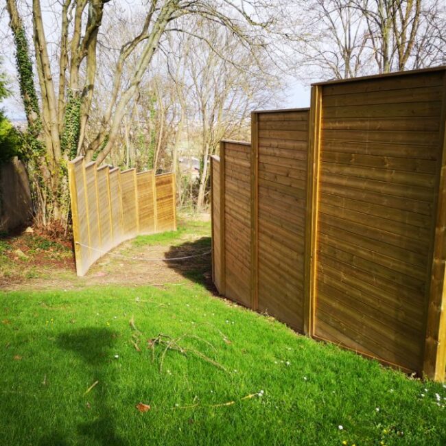 Palissade claustra en bois