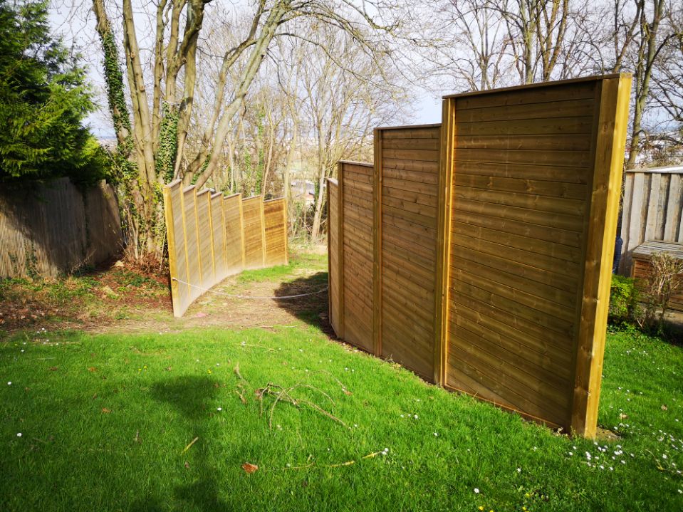 Palissade claustra en bois